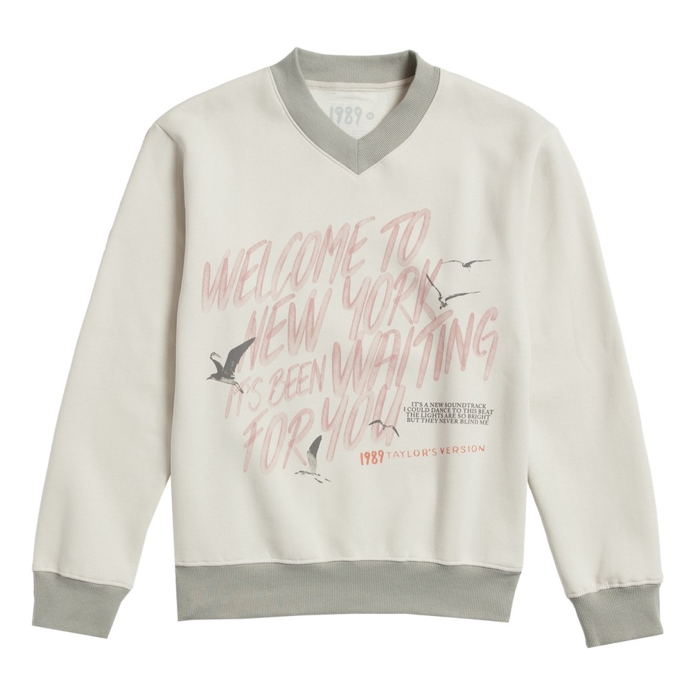 TAYLOR SWIFT WELCOME TO NEW YORK, IT’S BEEN WAITING FOR YOU V-NECK PULLOVER M